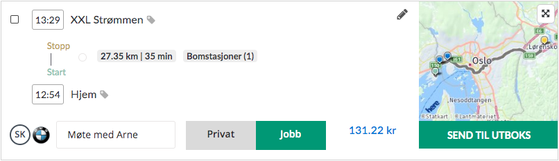 Autogear har markedetes beste løsning for å skille på kjøring privat og i jobb